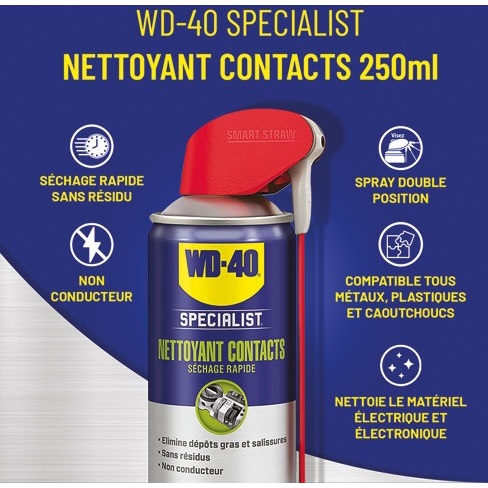 Nettoyant contacts sèchage rapide 250 ml