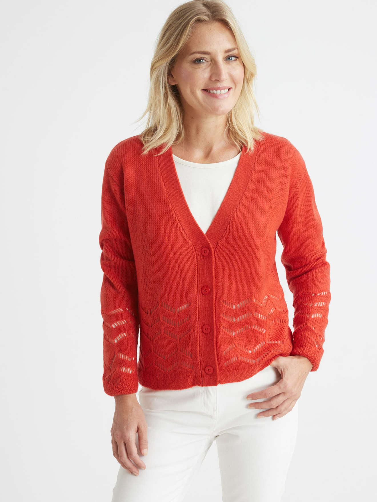 Gilet long encolure V