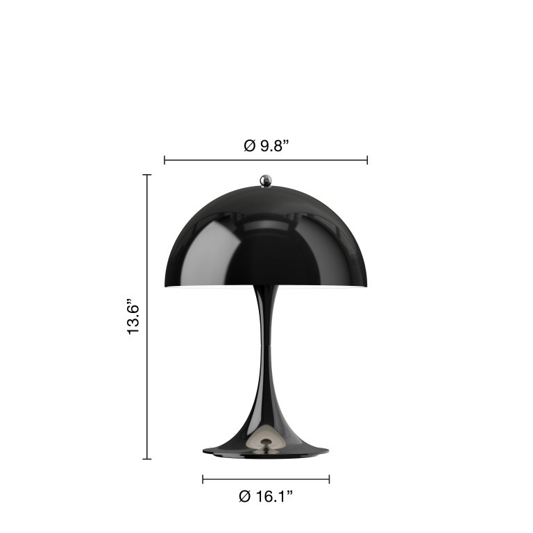 Louis Poulsen Panthella Portable tafellamp Ø25 V3 LED Opal White