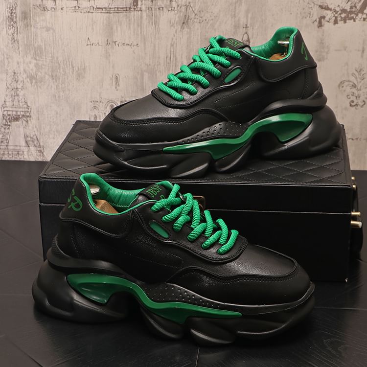 Mr Ozera - Robuuste platform sneakers met twee kleuren