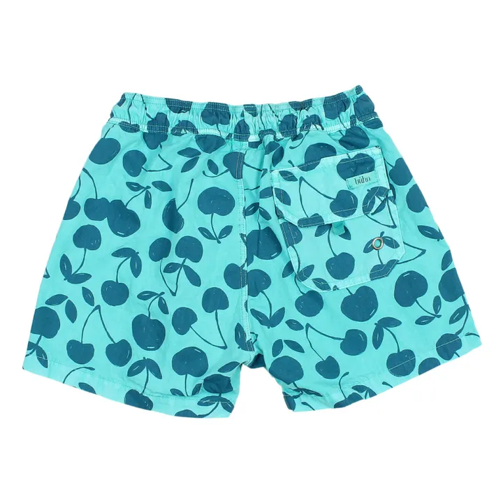 Búho Short de Bain Cerises | Bleu Vert