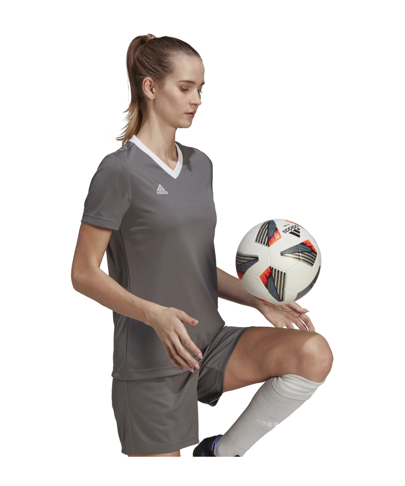 adidas Entrada 22 Trikot Damen Grau Weiss