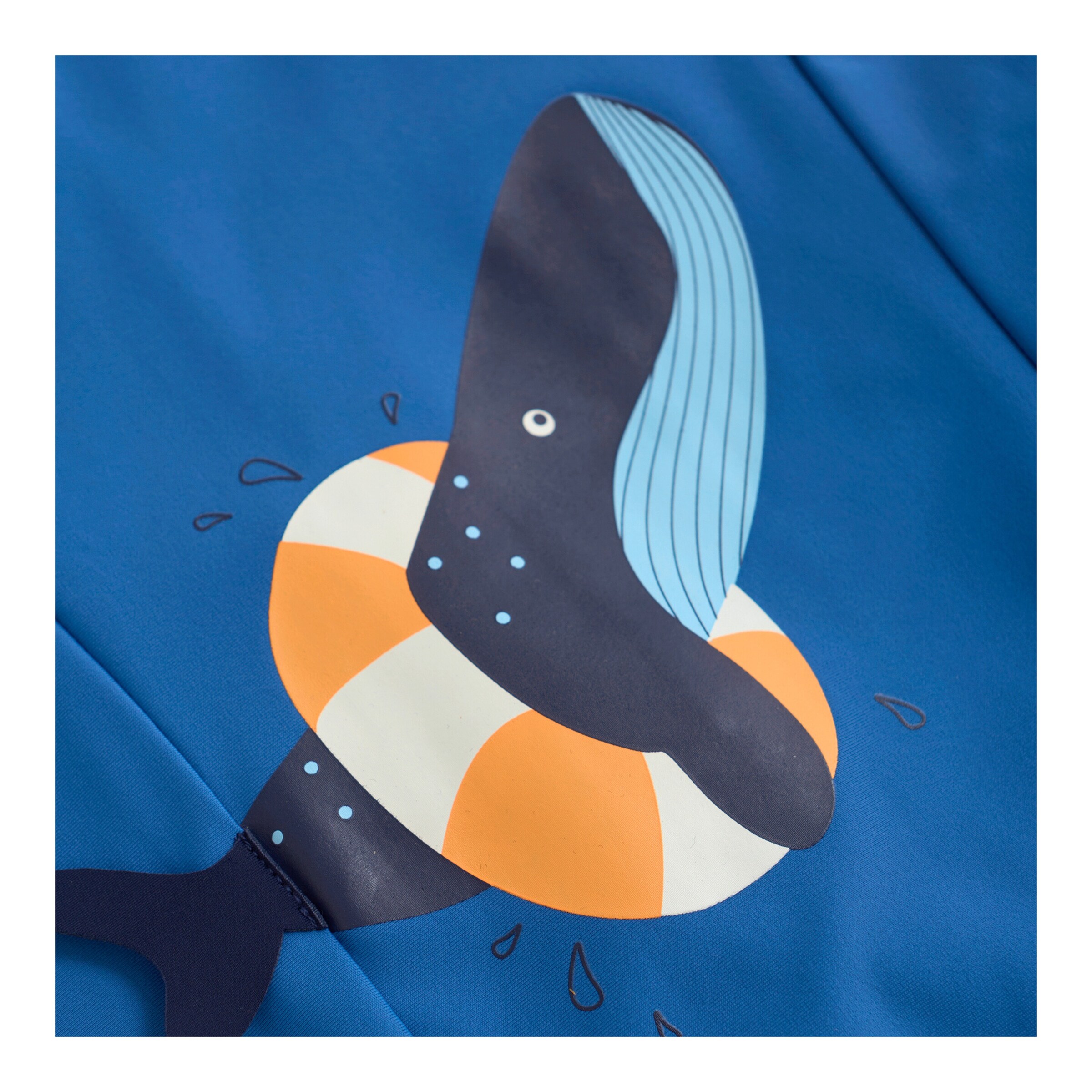Colorkids Schwimmanzug lang mit UV-Schutz Wal blau