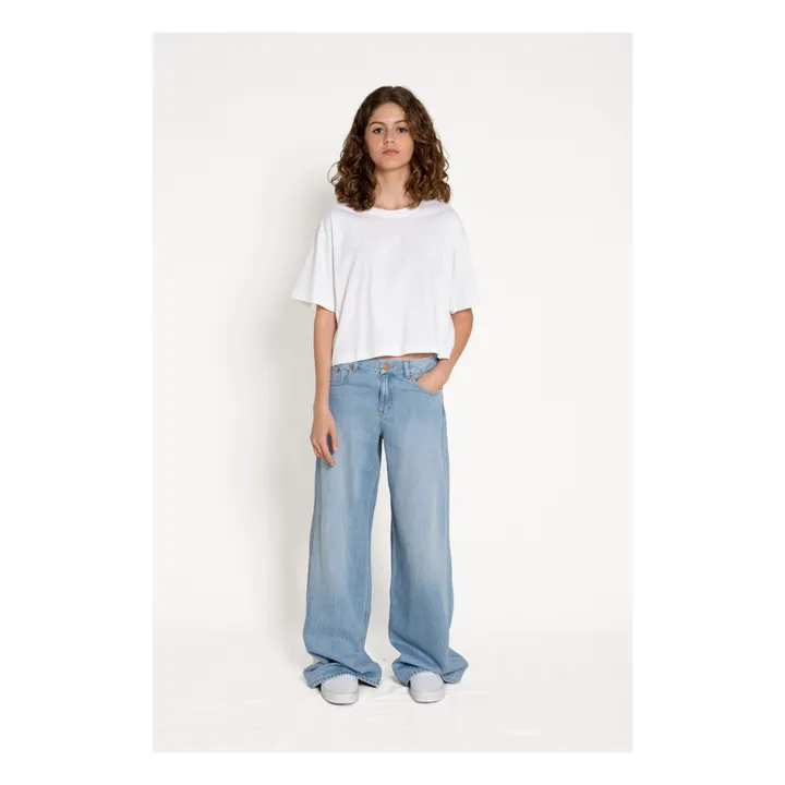 Finger in the nose Jean Wide Loose April | Denim bleached