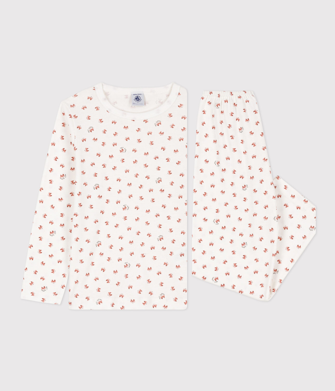 Pyjama renard petite fille/petit garçon en coton