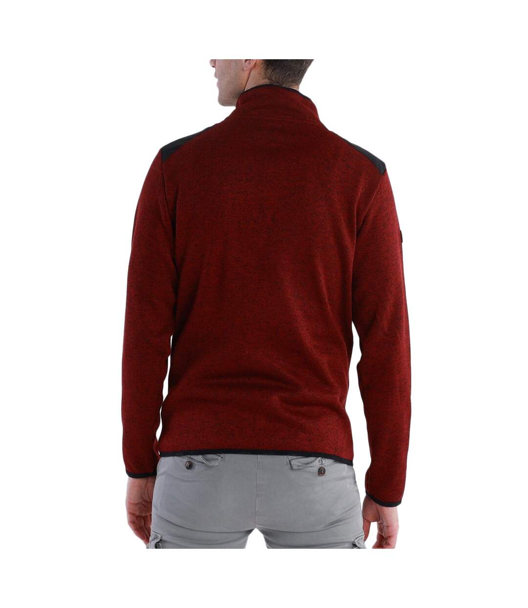 Polaire Rouge/Noir Homme Geographical Norway Tavid Men