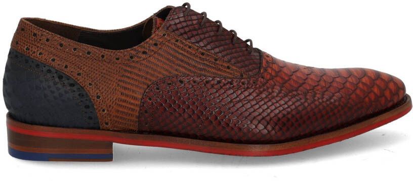 Floris van bommel De Stapper 05.16 Dark Cognac G+ Wijdte Veterschoenen