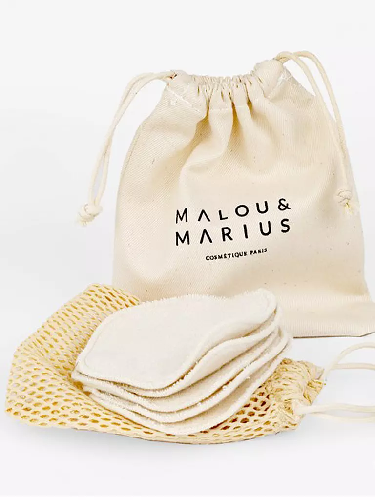 MALOU & MARIUS 5 waschbare Make Up Pads weiss