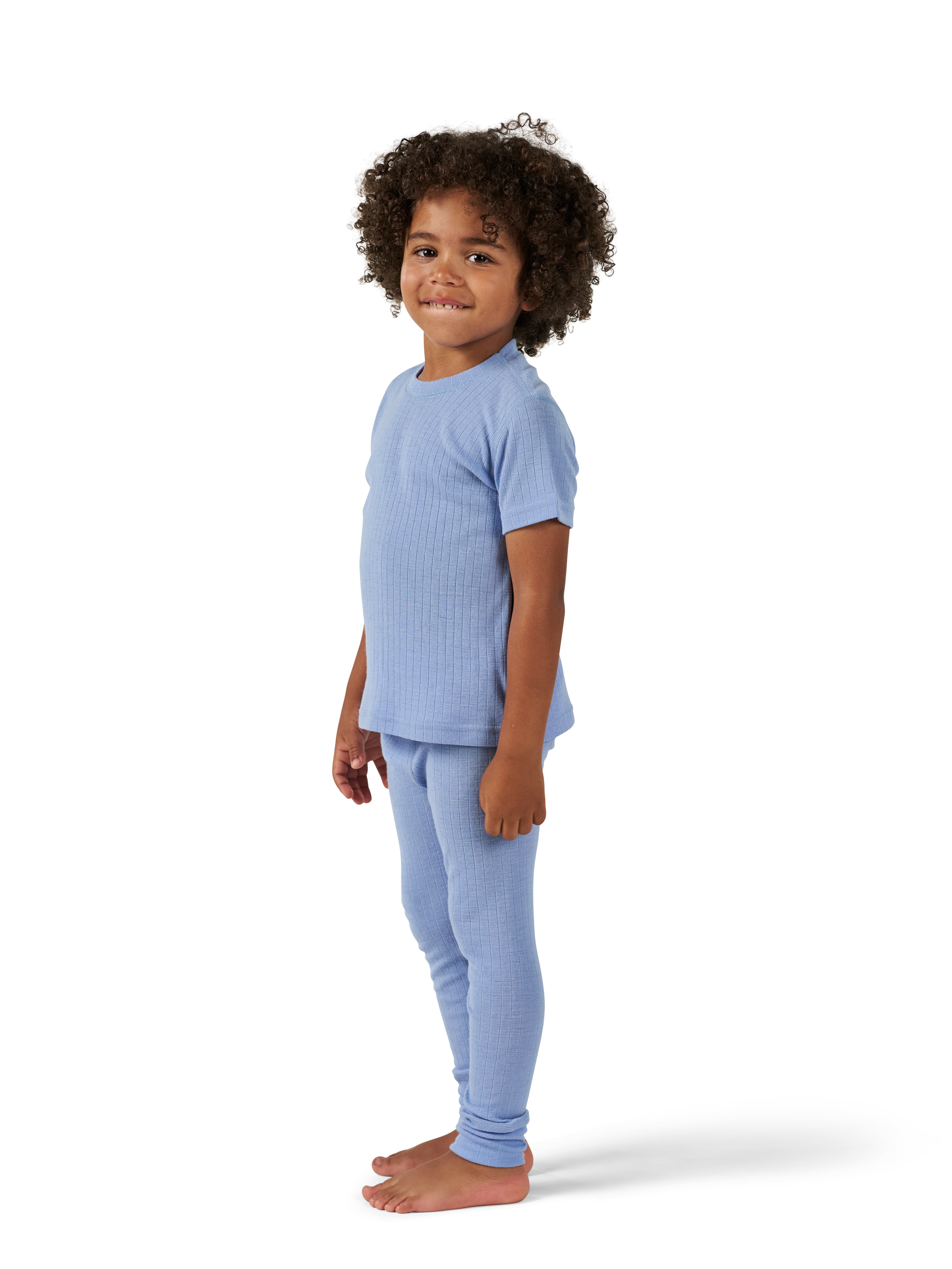 Legging van merinowol voor kinderen in Zwart