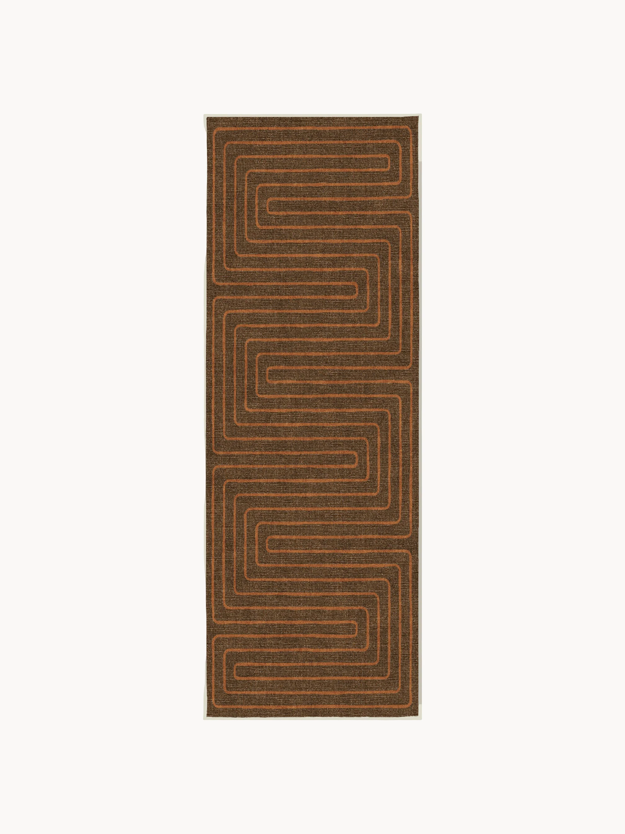 Wasbare laagpolige loper Labyrinth van Jonathan Adler