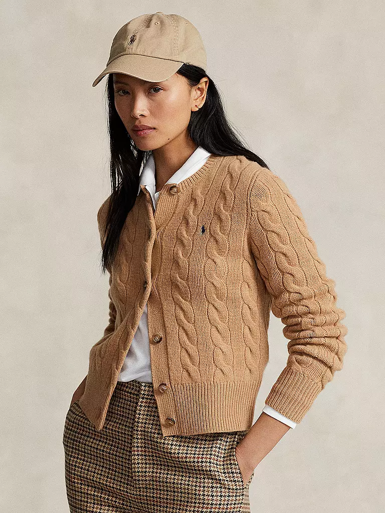 POLO RALPH LAUREN Cardigan Slim Fit camel