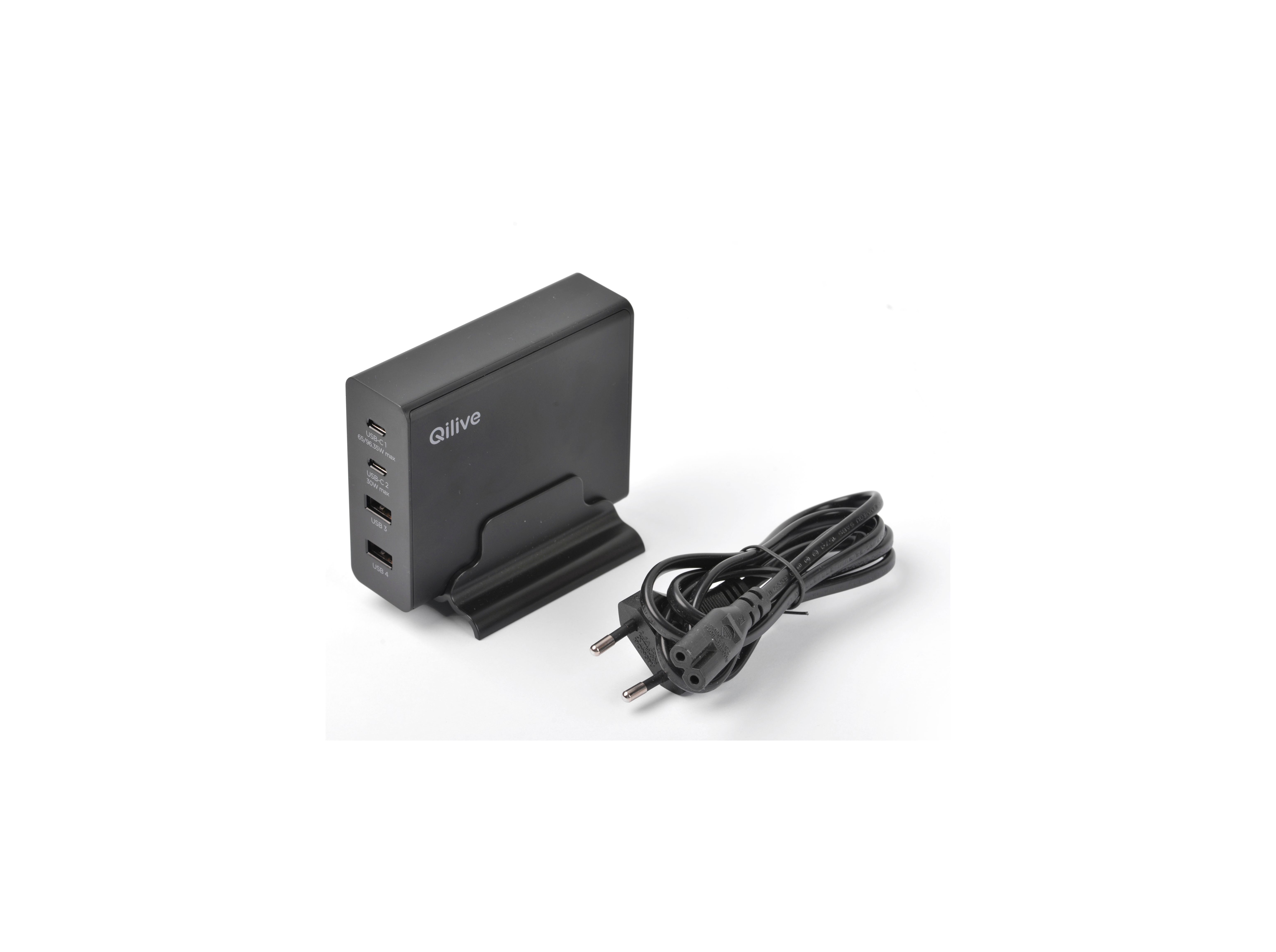 CARREGADOR ULTRARÁPIDO QILIVE 600148636 107W 2 USBC 2 USBA