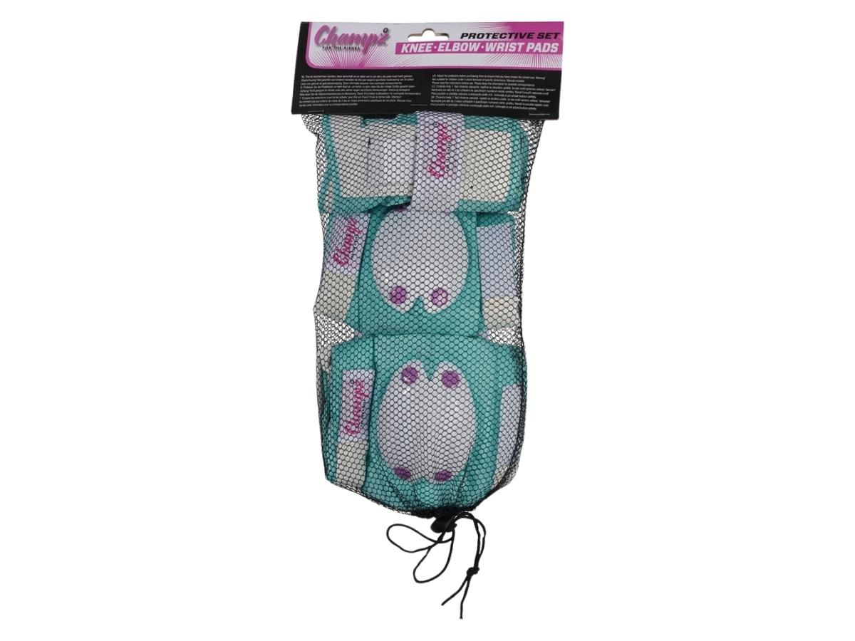 Champz Skate Bescherming Set voor Kinderen Roze/Blauw