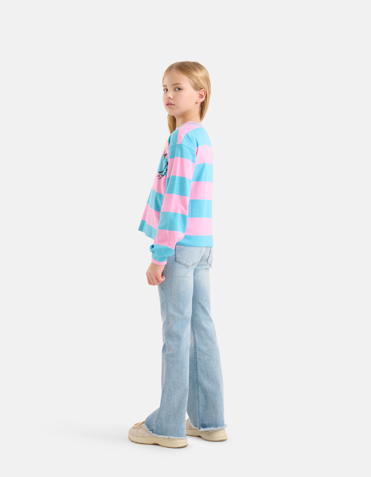 Flared Fit Jeans Bleached