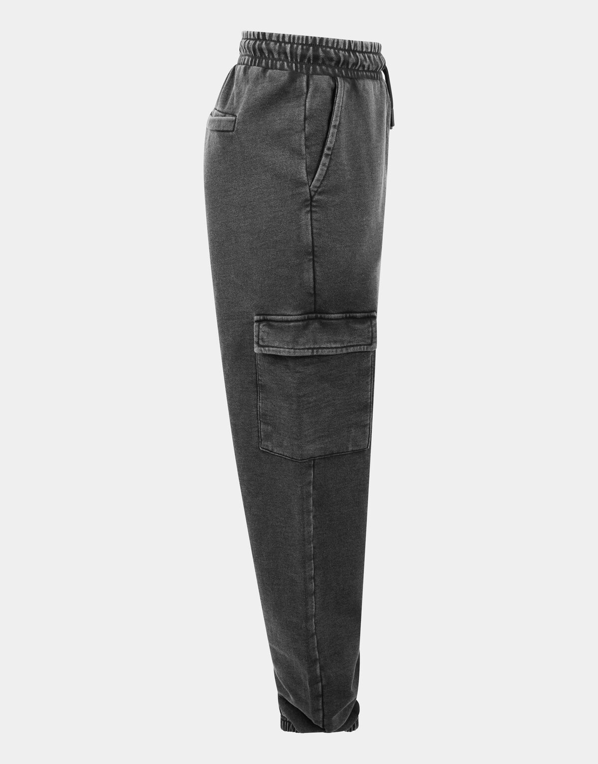 Loose Fit Cargo Broek Donkergrijs