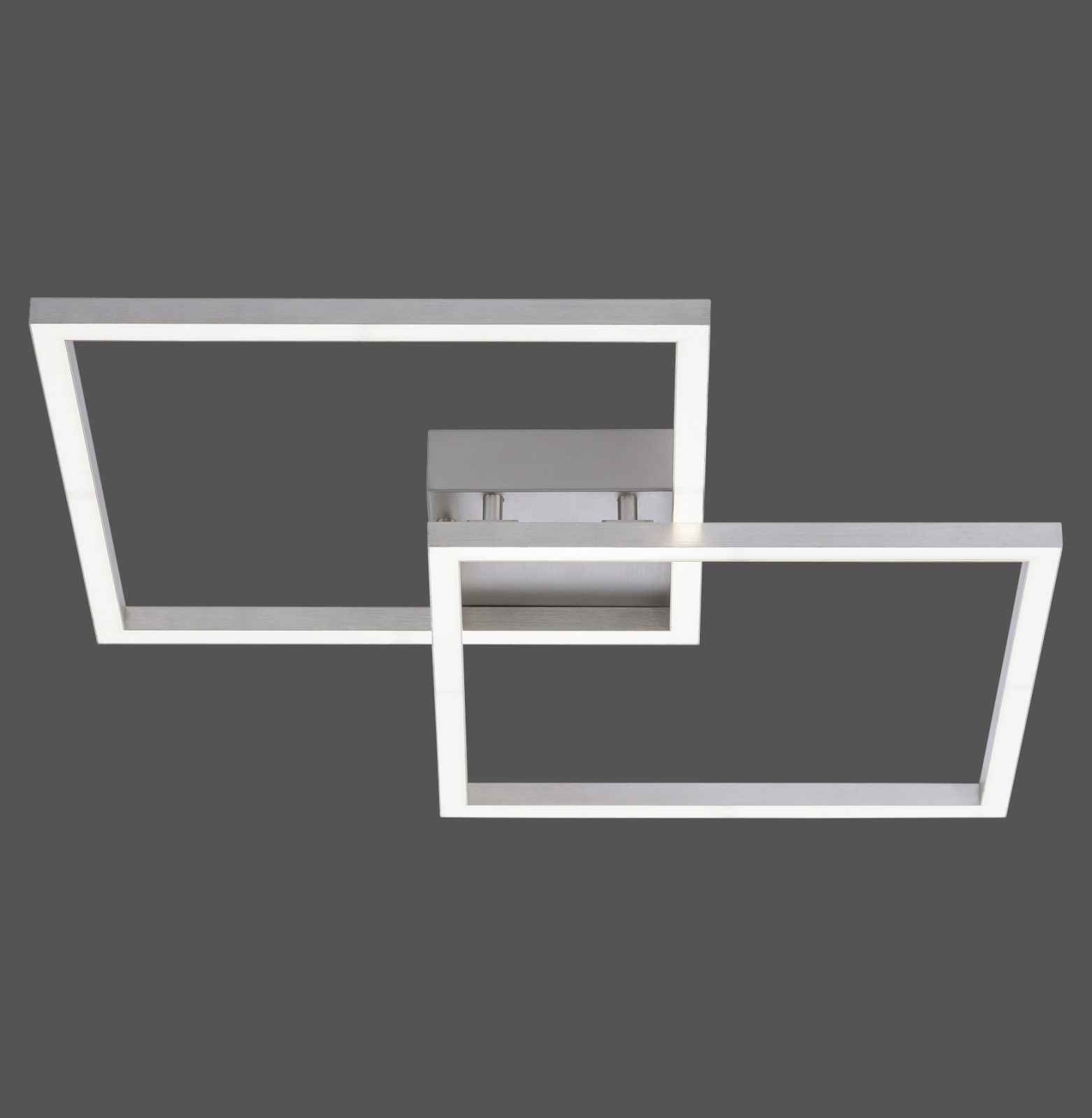 LED-Deckenleuchte - silberfarben - SmartHome - mit Fernbedienung
