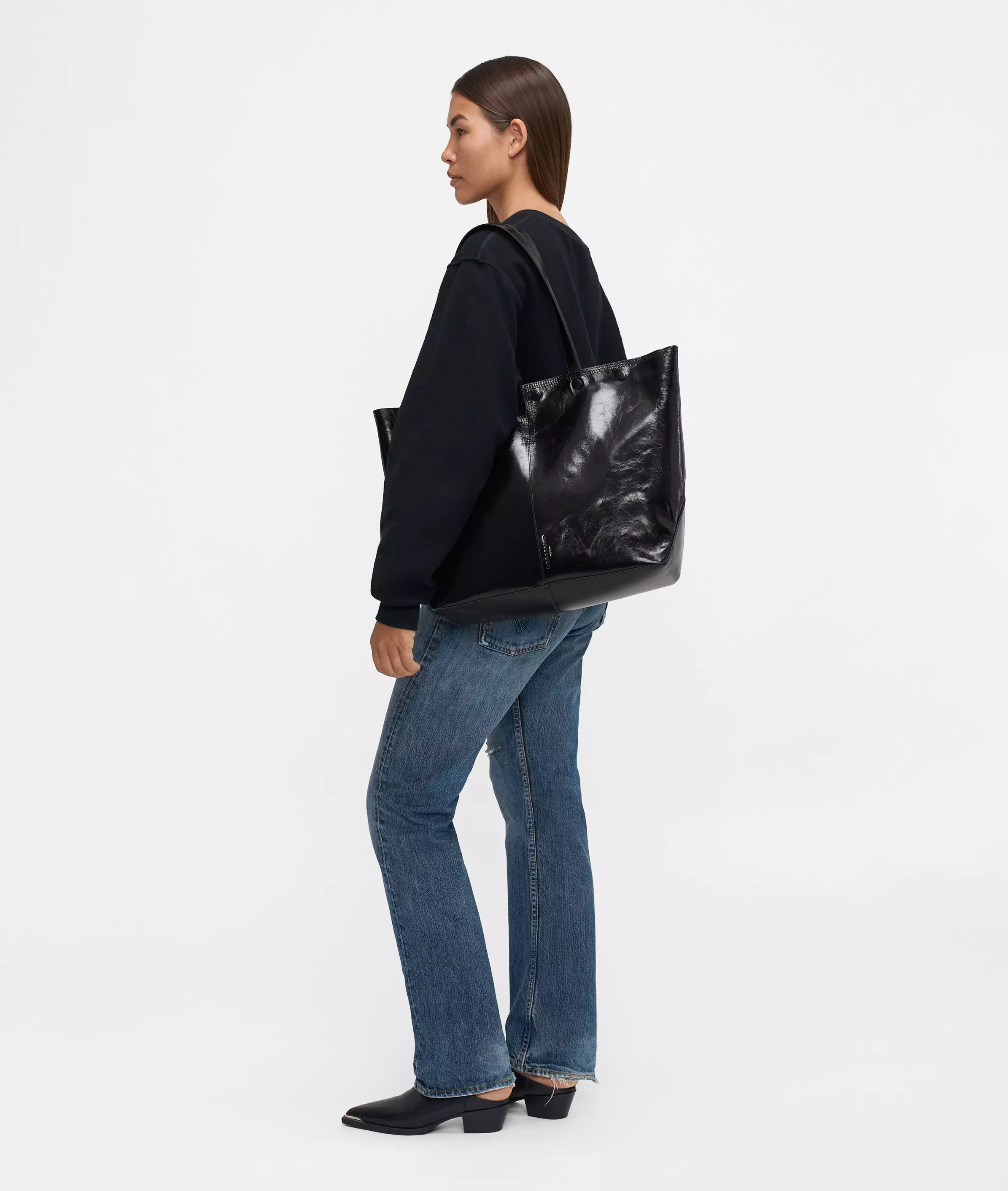 Rive Shopper L Large shopper made from nappa leather