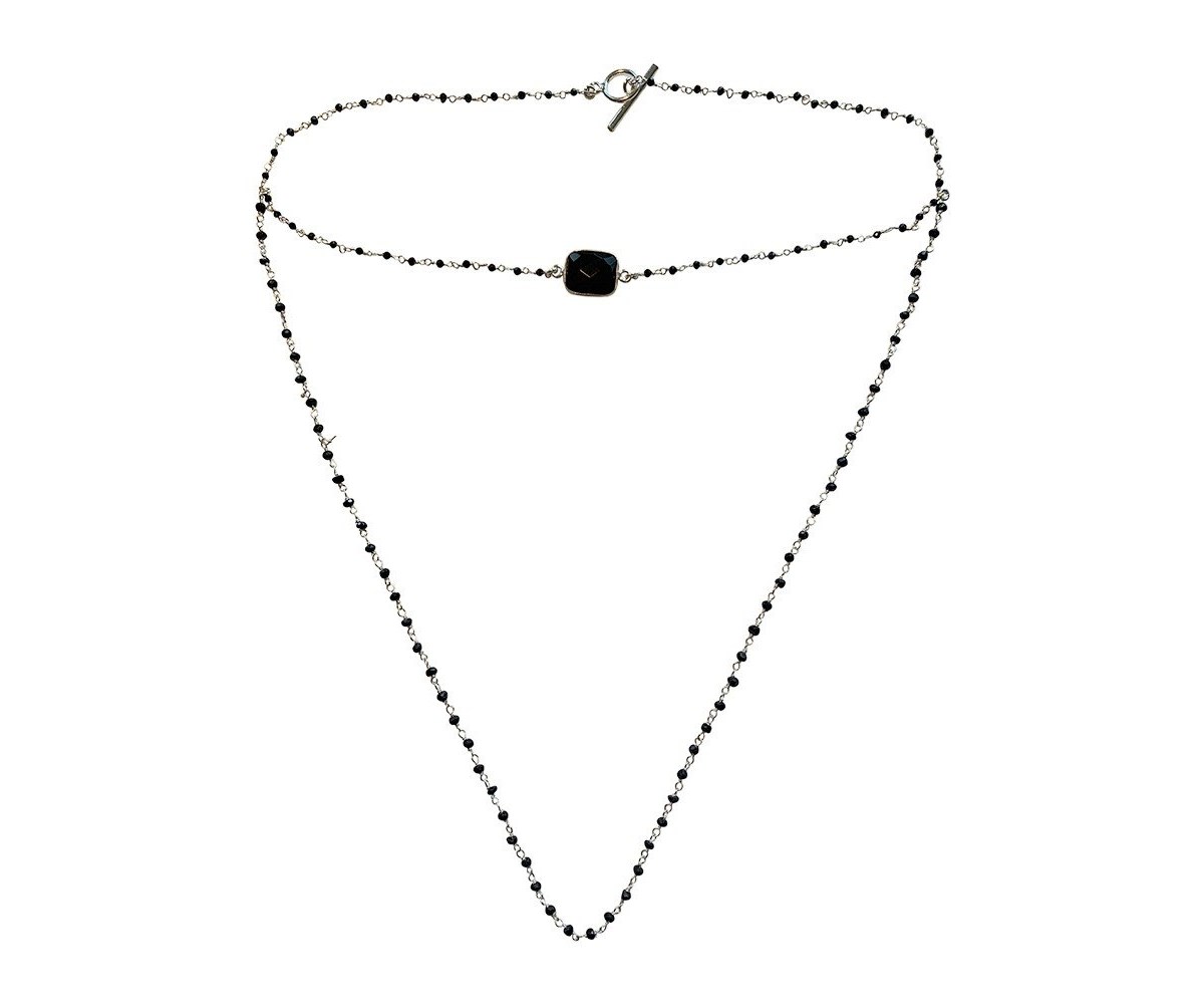Collier bijou de dos/recto verso Ashtanga argent
