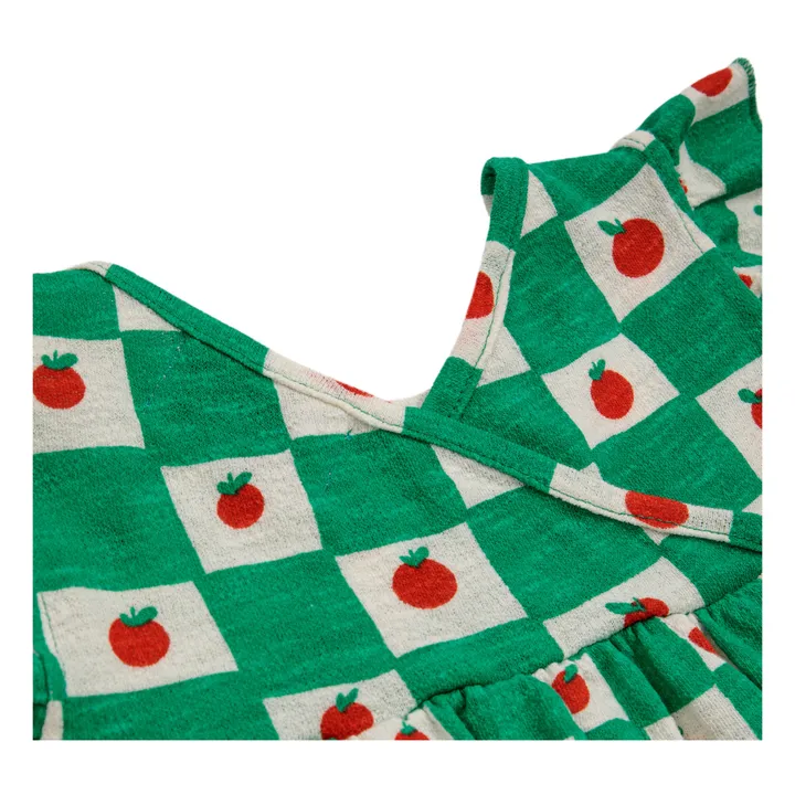 Bobo Choses Robe Volants Coton Bio Tomates | Vert