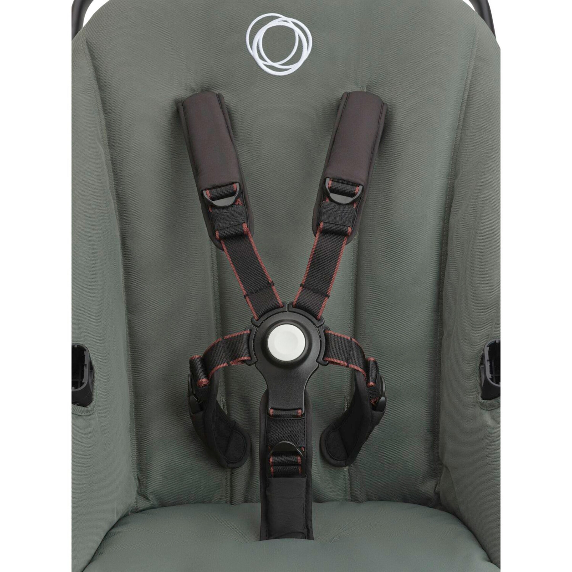 Bugaboo - Fox Cub Kombikinderwagen Trio-Set inkl. Fußsack und Getränkehalter black / forest green