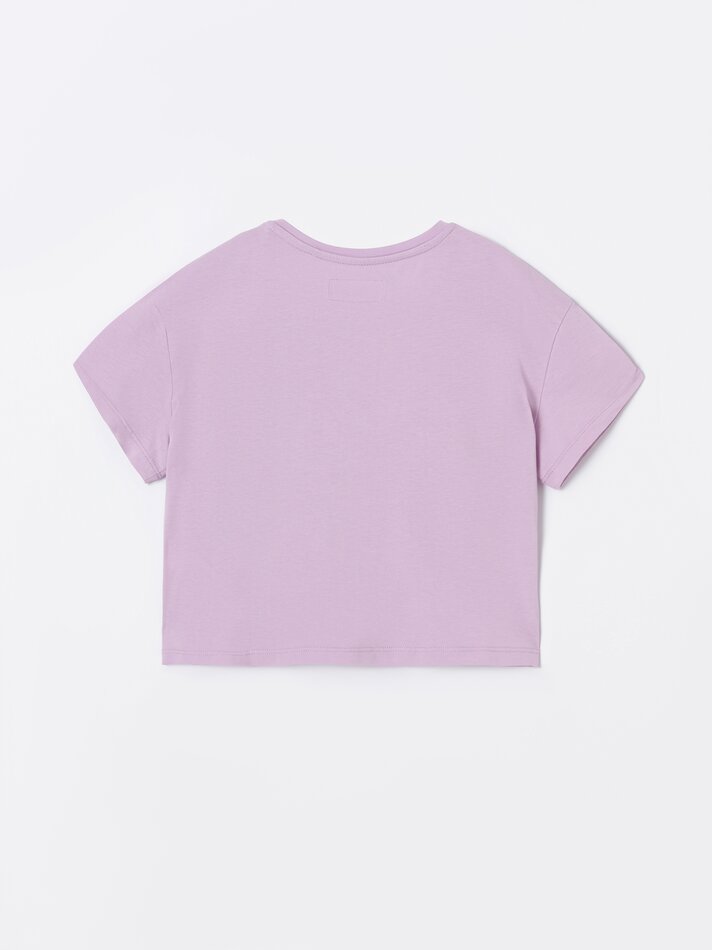 Camiseta de lantejoulas - Malva