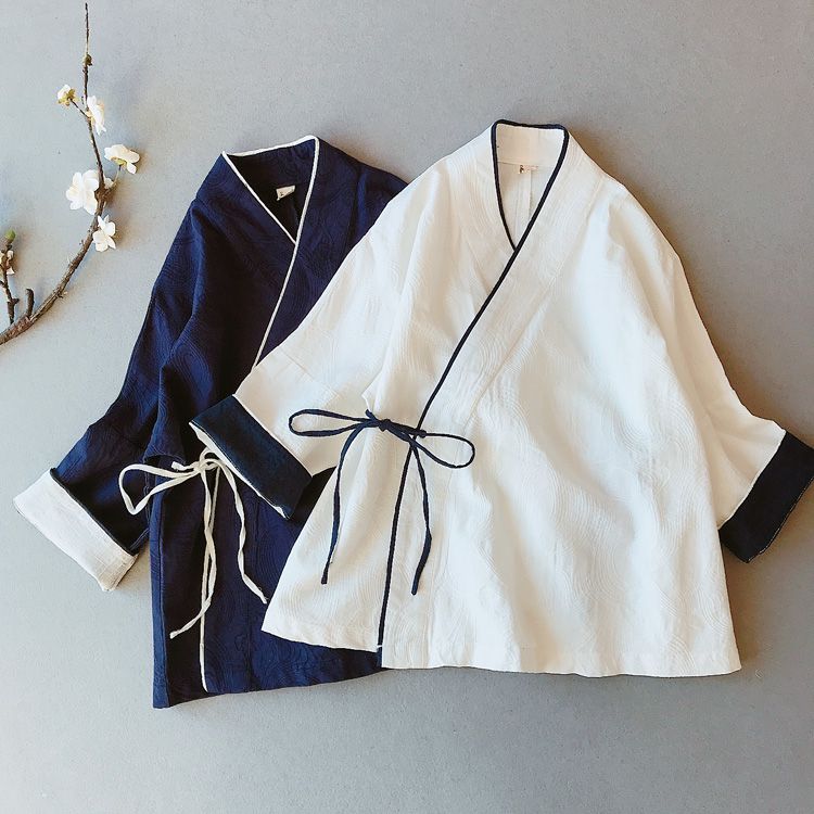 CosmoCorner - Traditionele Chinese wikkeltop met lange mouwen