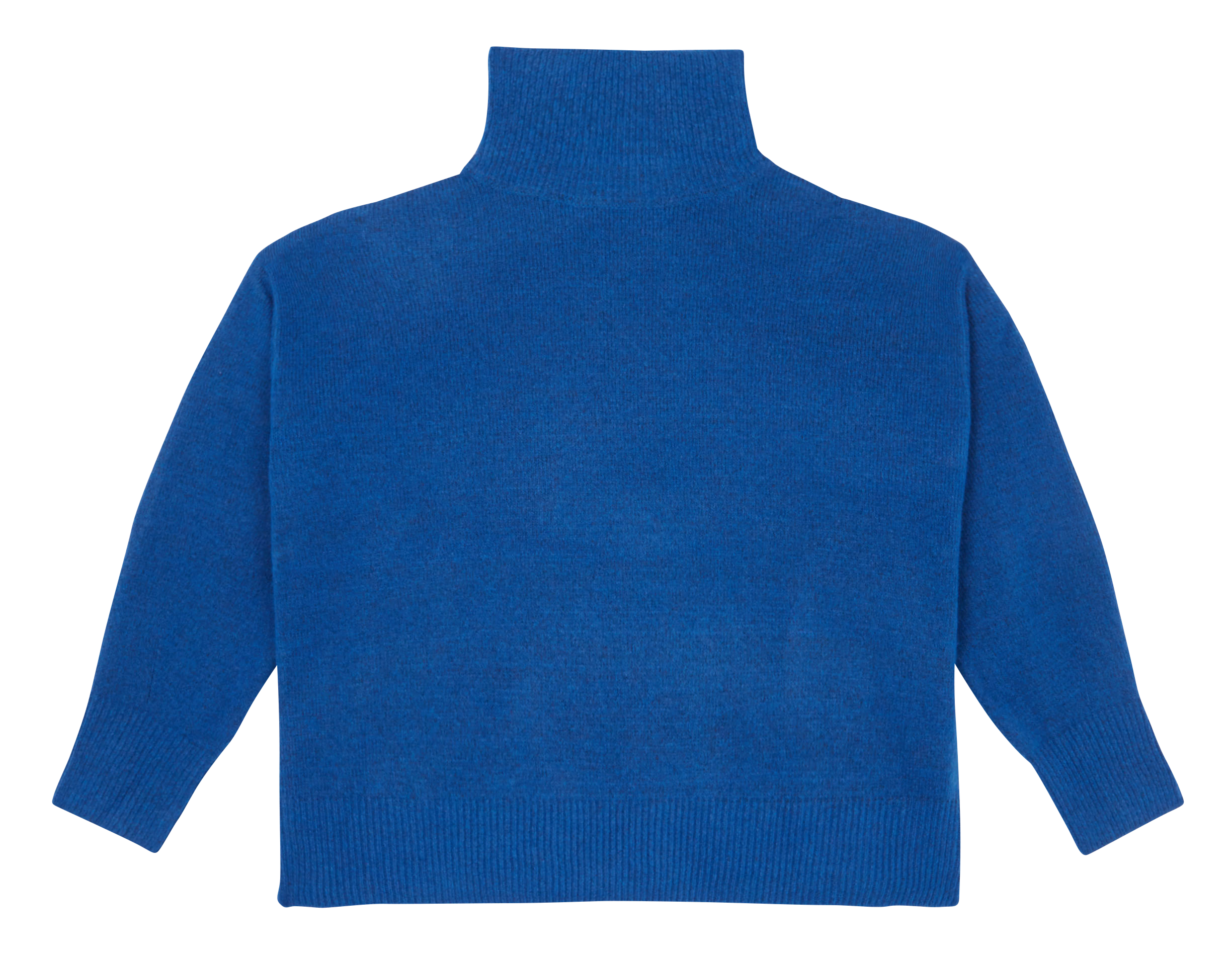 Pull oversize col montant| Bleu