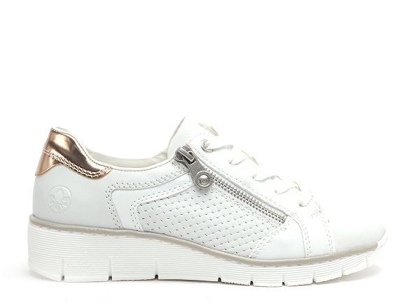 Rieker basses femme 53703 blanc