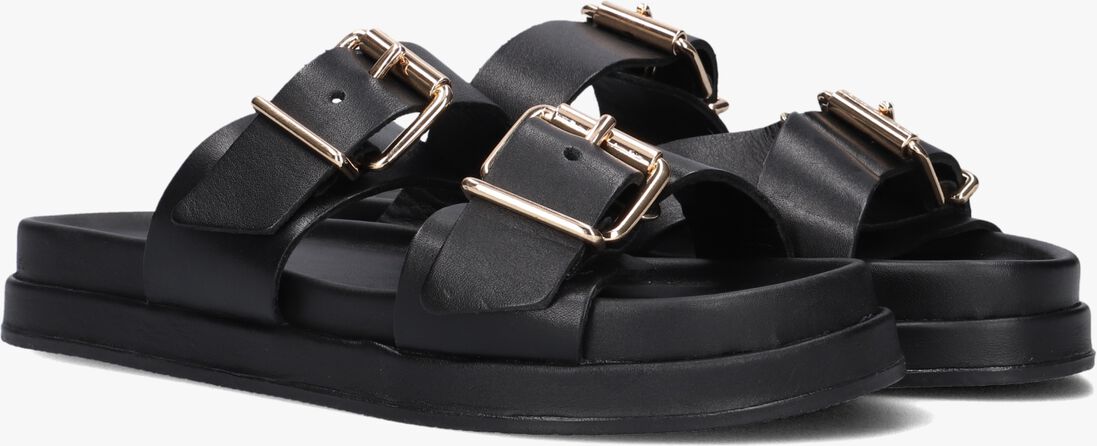 zwarte lina locchi slippers led 2 band slipper dz