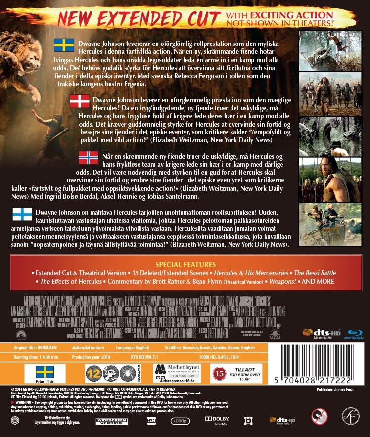 Hercules - Extended Cut - Blu-Ray