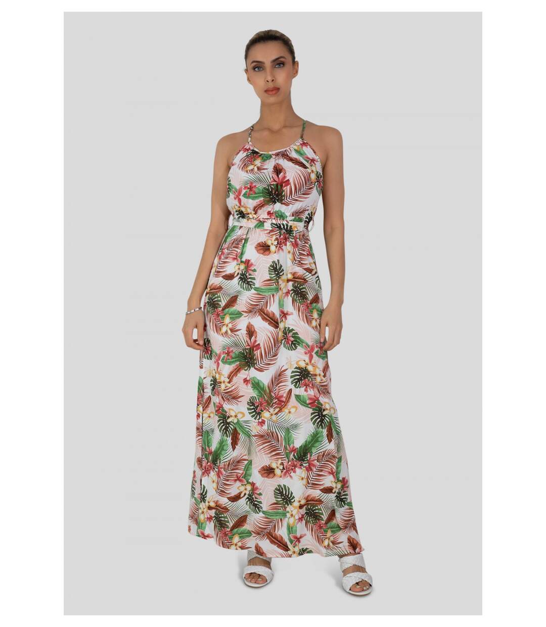 Robe longue à imprimé