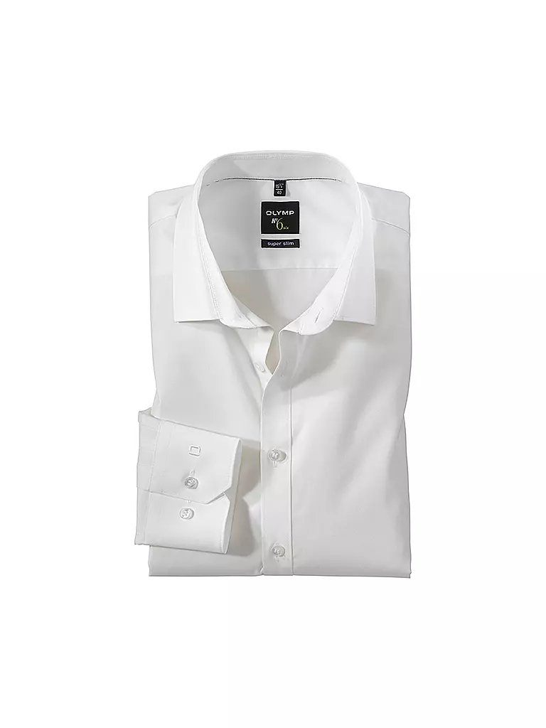 OLYMP NO.6 Business Hemd Super Slim beige