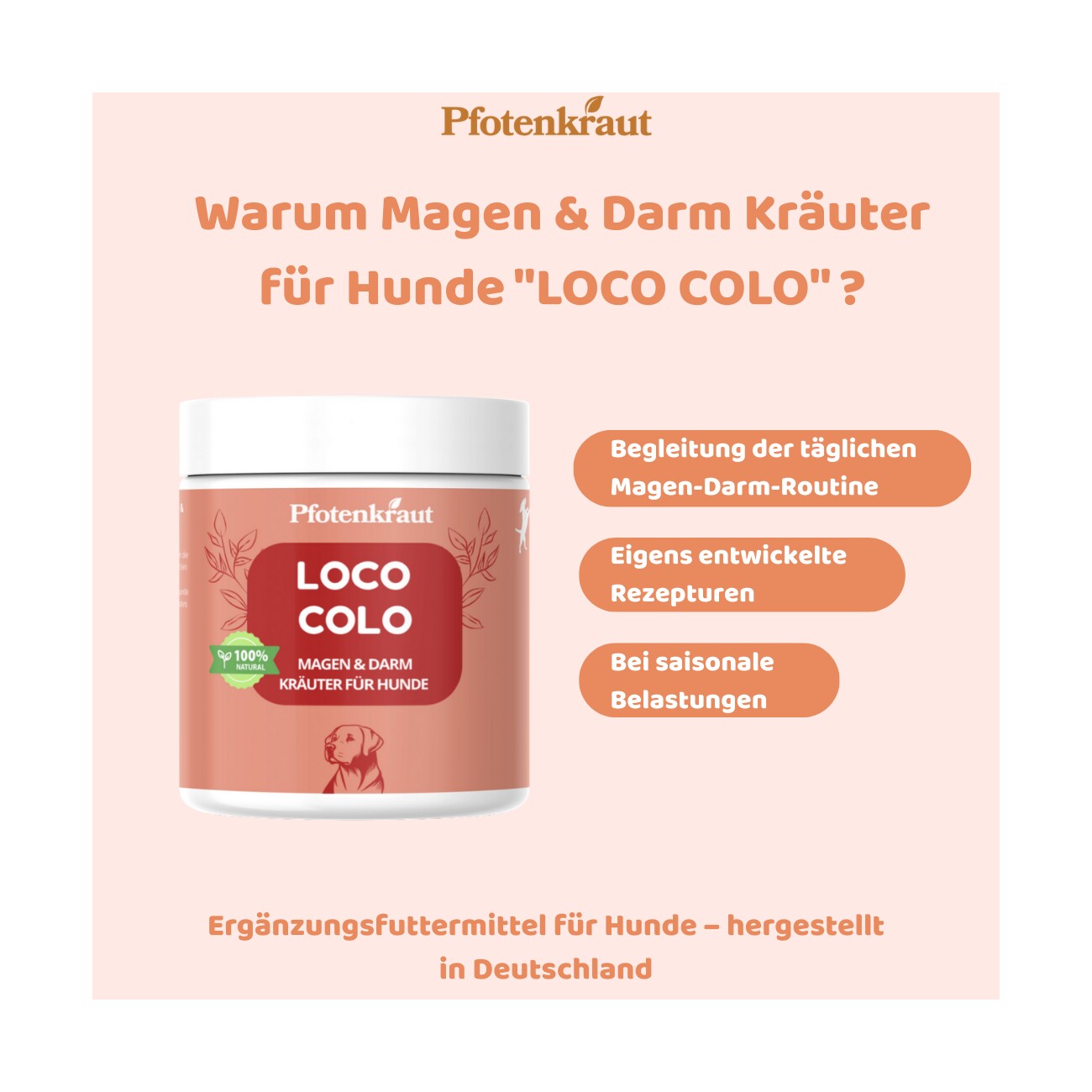 Pfotenkraut Darm Kräuter LOCO-COLO 200g