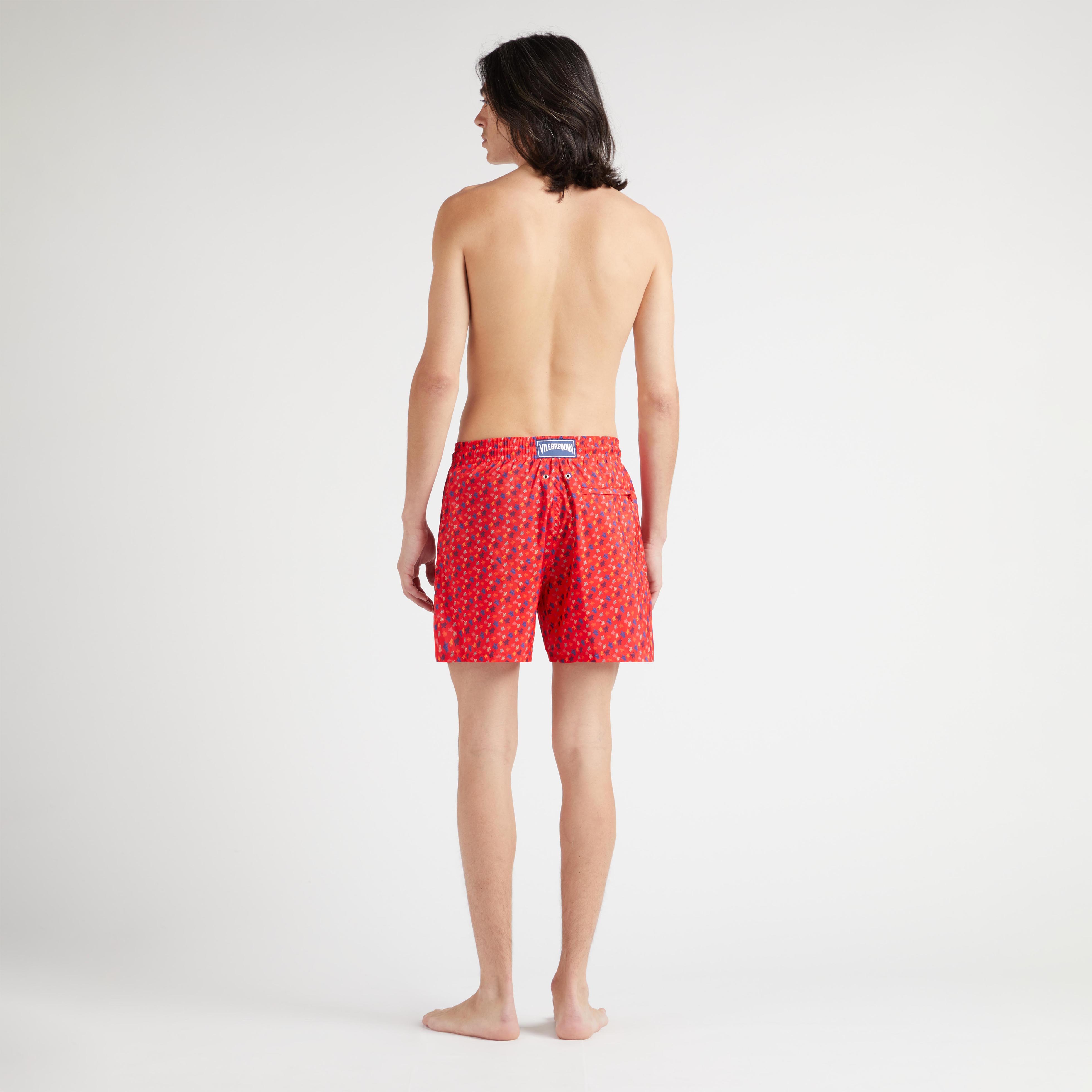 Maillot de Bain Homme Ultra Léger et Pliable Micro Ronde Des Tortues Rainbow