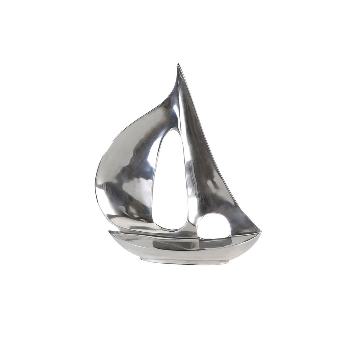 Decoratief object GILDE decoratie, hoogte 35cm, breedte 30cm, zilverkleurig aluminium