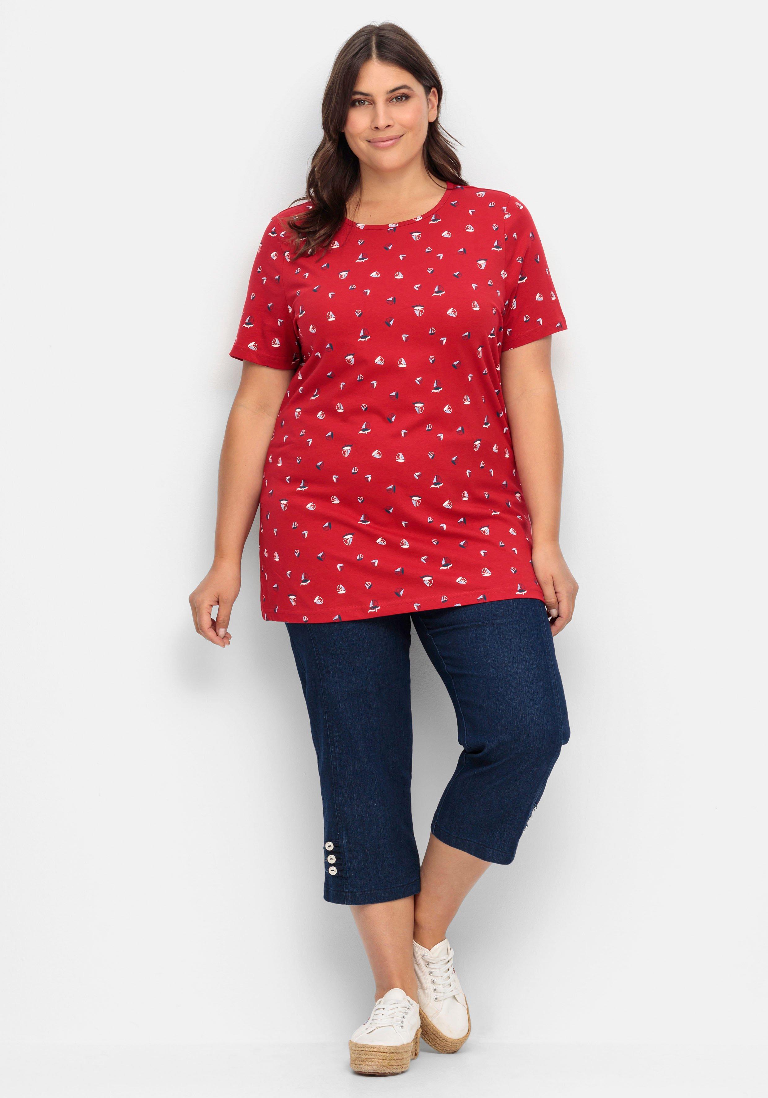 Shirt mit Minimal-Alloverprint