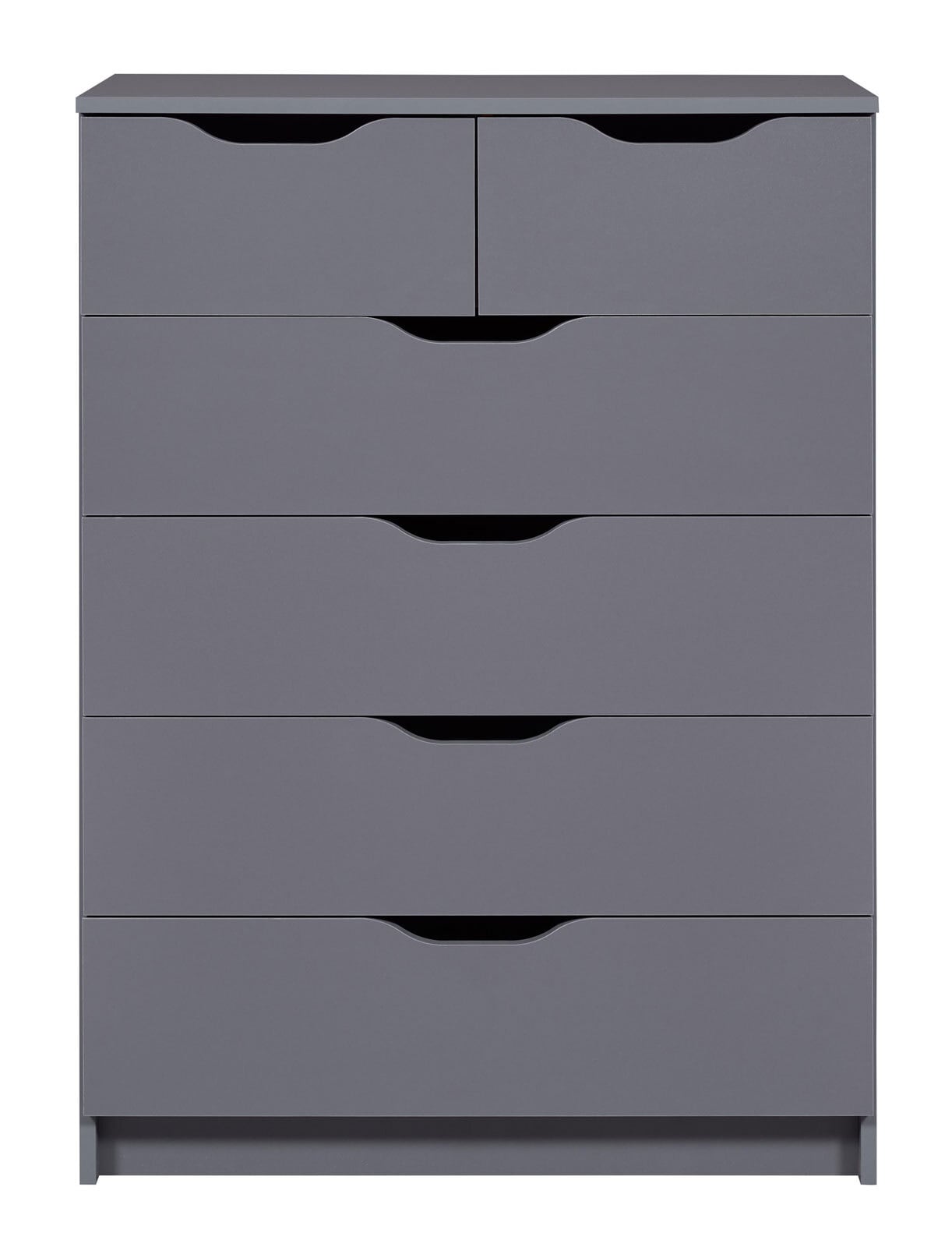 Kommode Lion 2S4S Graphitgrau 81,5x111,9x40 cm