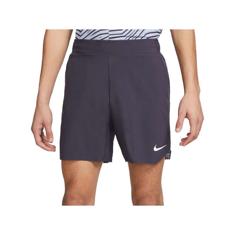 Short tennis Nike gris Dri-Fit Slam Roland Garros