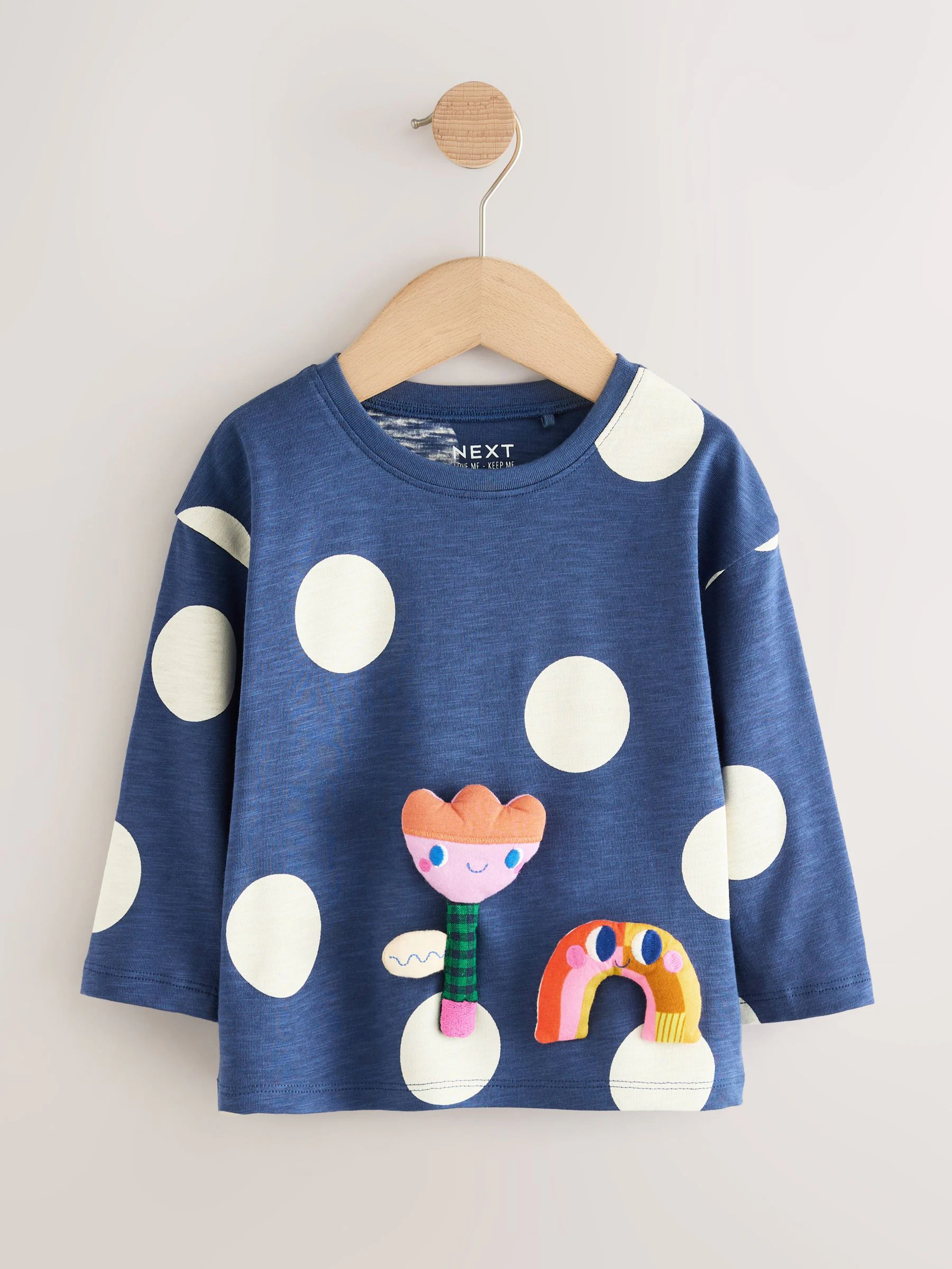 Regenboog - Tops met lange mouwen set van 4 (3mnd - 7 jr)