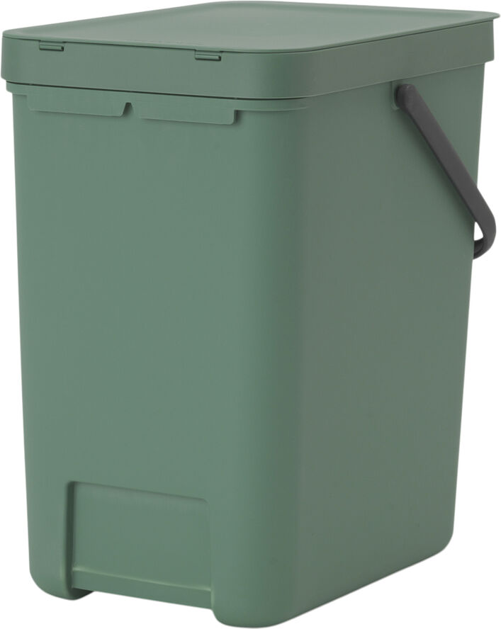 Brabantia Affaldsspand m/låg sort. kon 25 ltr. Fir green