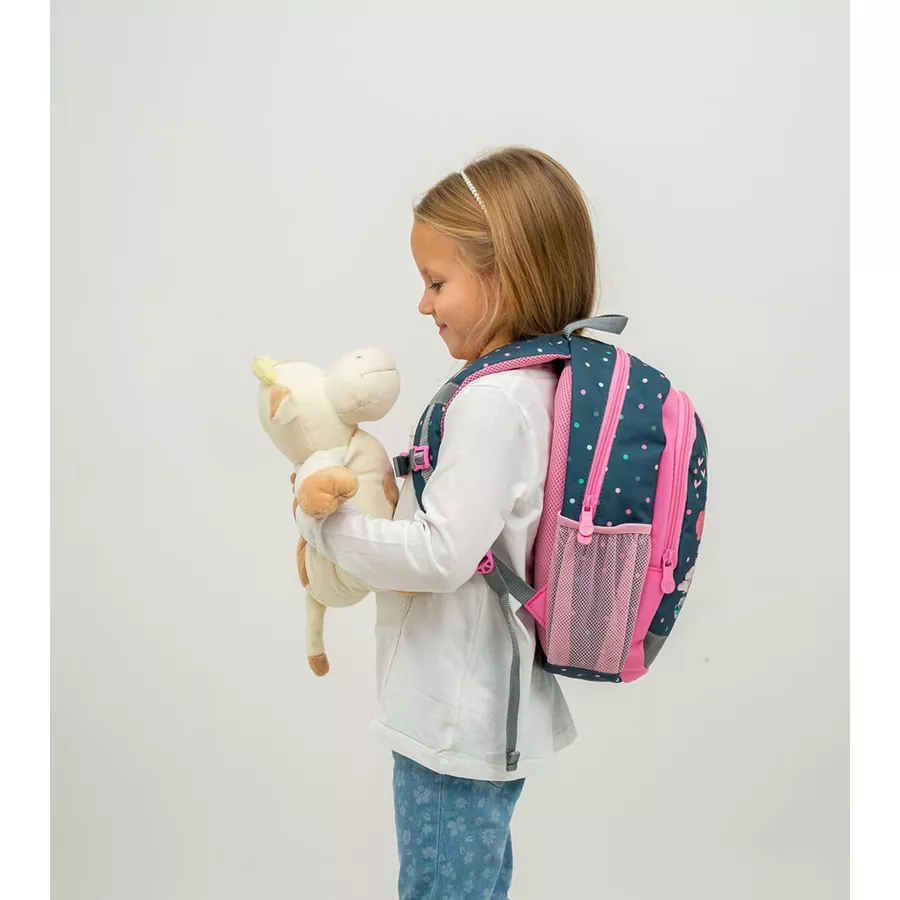 Belmil Kindergartenrucksack Kiddy Plus Kindergartenrucksack für 3-6 Jährige Kinder mit Brustgurt Bunny