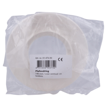 Handson Plafondring 138 mm Gat 60 mm Wit