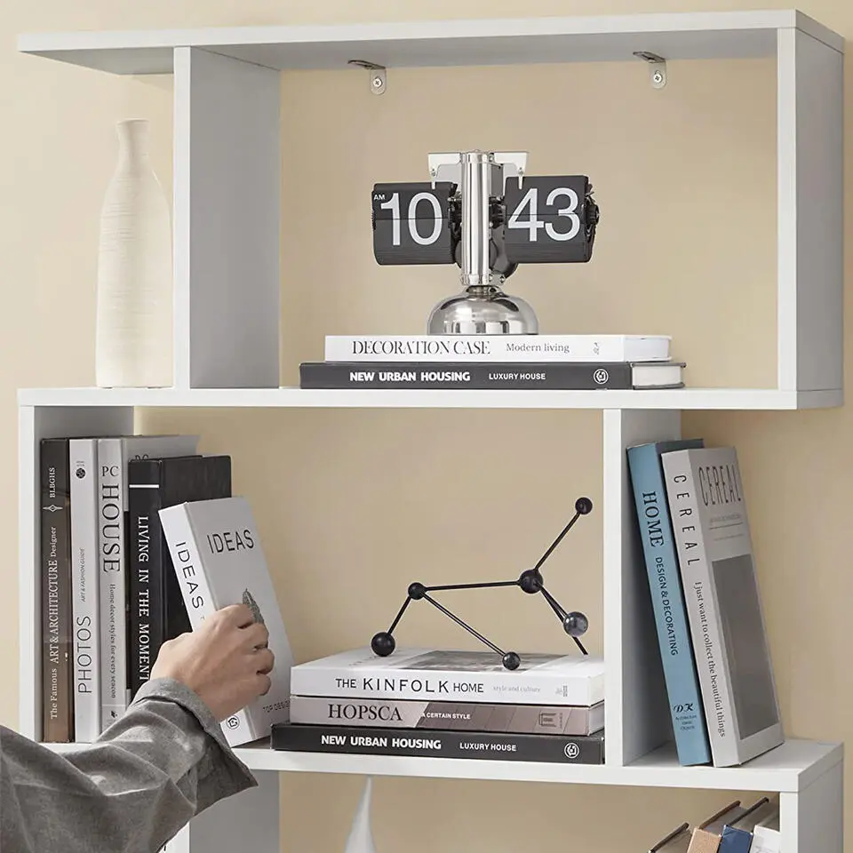 CALICOSY - Boekenkast - Wit - 190,5x70x24 cm