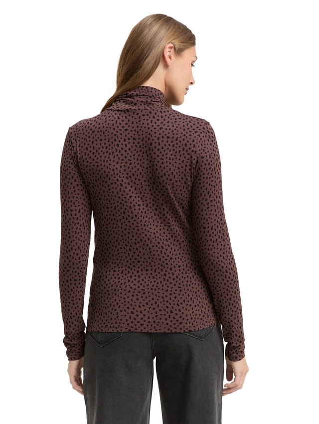 TOM TAILOR Denim Rollkragenshirt , mit All-Over Print