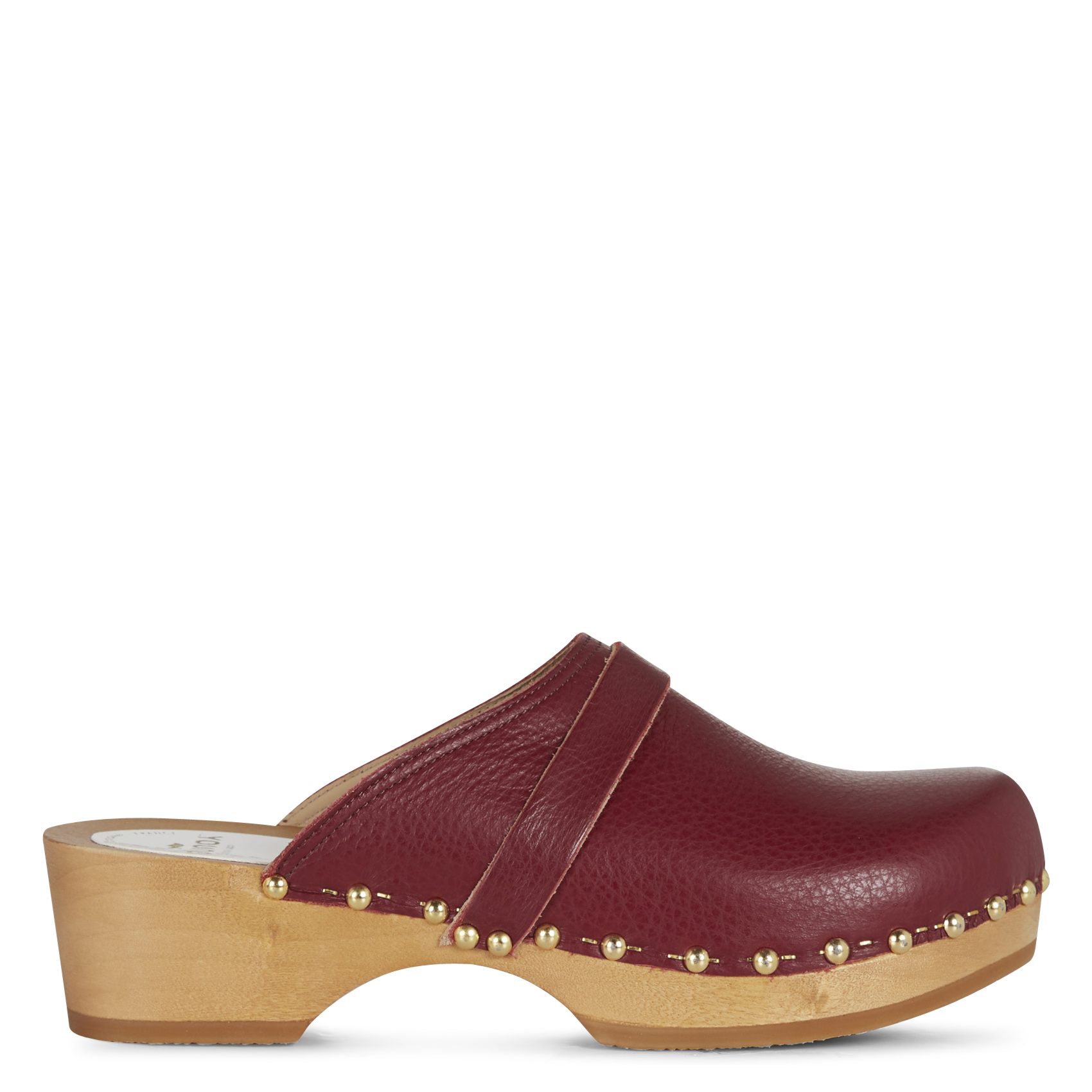 YREN ROCK - Sabots en cuir de vachette | Violet