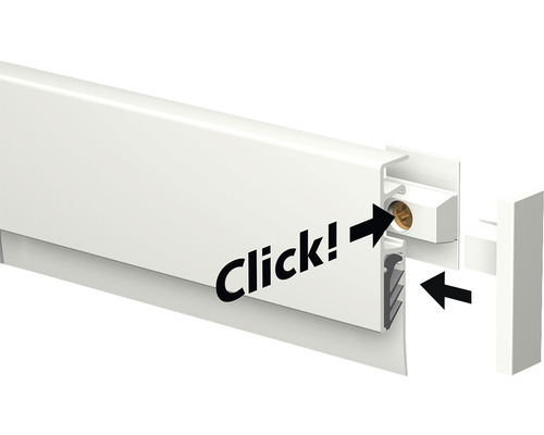Posterstrip Info Rail Magnetisch 200 cm wit incl. 4 magneetmuizen