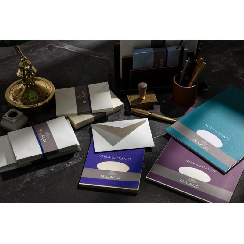20 enveloppes Vélin doublées C6 (114x162mm)gommées - extra blanc