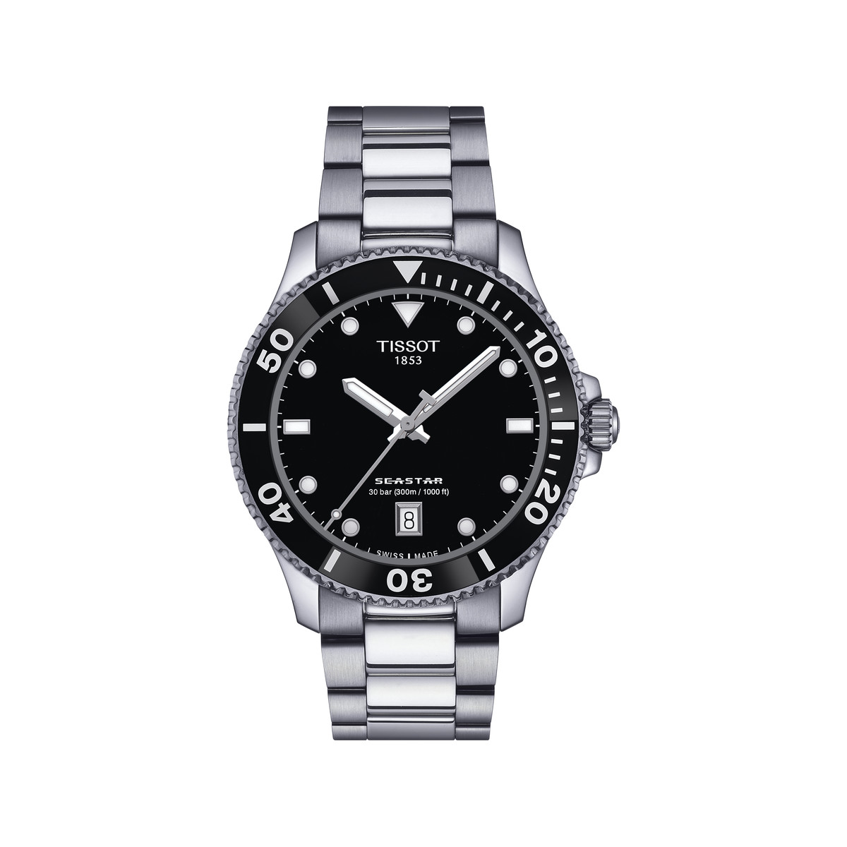 Montre TISSOT t-sport mixte bracelet acier gris