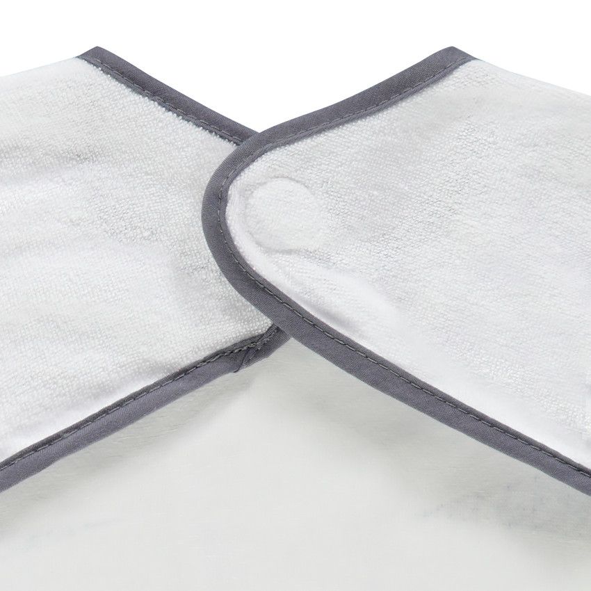 Bavoir tablier zèbre - Gris