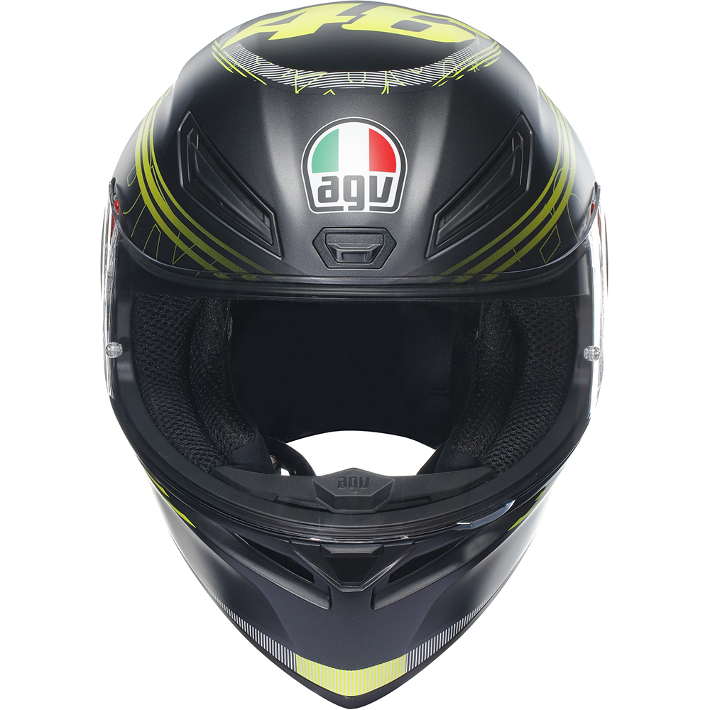 AGV - Casque K1 S Track 46 Noir / Jaune